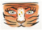Oblique Unique Sticker Set Tiger für Gesicht Tiergesicht Aufkleber für Fasching Karneval Geburtstag Kinder Motto Party Halloween