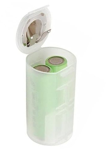 Yardenfun 4Pièces Adaptateur de Batterie Transparent AA à D Convertisseur Pratique pour Électronique et Situations D Urgence