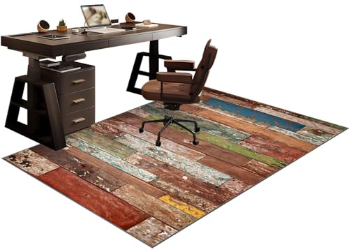 Alfombra Silla Escritorio Alfombra Protectora Suelo Silla Ruedas Antideslizante Alfombra para Silla de Gaming Ruedas Oficina Ordenador Alfombra de protección del Suelo para Silla 130 x 150 cm