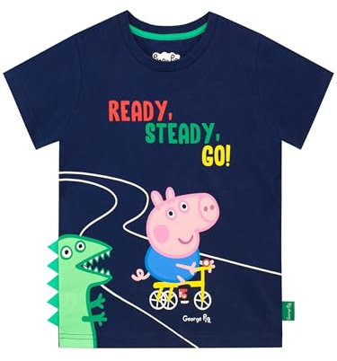 Peppa Pig Boys George Pig T-Shirt Multicoloured Age 3 to 4 Years