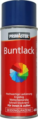 Primaster Lackspray 400ml Saphirblau Seidenglänzend Wetterbeständig Sprühlack