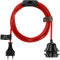 Hoopzi - Fil électrique en Tissu de 4,5M pour Éclairer Partout Chez Vous - Douille Ampoule E27 avec Interrupteur - Créez Votre Suspension Luminaire, Baladeuse, Lampe Suspendue - Bala Rouge