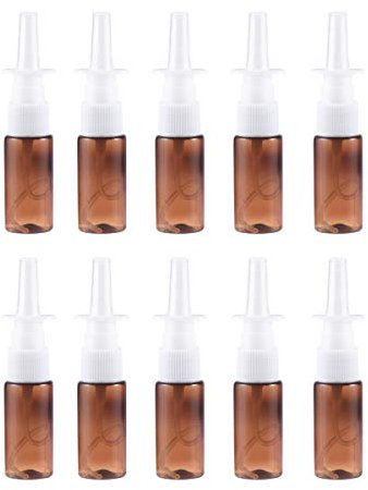 10 Stücke Leere Nasenspray Kunststoff Nachfüllbare Sprühflasche für Make-Up Wasser Parfüm Ätherische Öle 15 ml