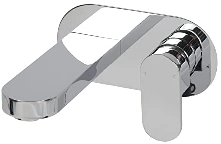 Chrome Wall Mounted Bath Mixer Tap - Como