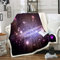 Galaxis Wohndecke Sternenhimmel Kuscheldecke Glitzer Stern Flanell Fleecedecke für Sofa Couch Mikrofaser Geometrischer Streifen Couchdecke Raumdekor Wärme 150x200cm