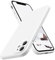 SURPHY für iPhone 11 Hülle Silikon mit Kameraschutz, Flache Kante Handyhülle iPhone 11 Case 6,1 Zoll Dünn Schutzhülle, Weiß