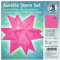Aurelio Stern Transparentpapier uni, pink, 115 g, ca. 15 x 15 cm, 33 Blatt, beidseitig bedruckt