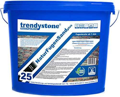 trendystone NaturFugensand 25 kg dolomit-beige - selbstreparierend - OHNE chemische Zusatzstoffe - wasserdurchlässig