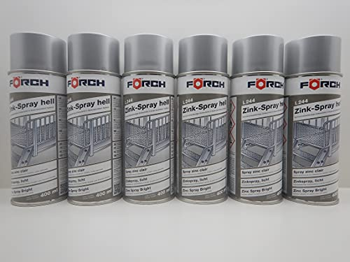 Förch ZINK ZINKSPRAY HELL L244 ROST KORROSIONSSCHUTZ PUNKTSCHWEIßFÄHIG 400ML (6)