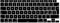 MiNGFi Silicone Italian Keyboard Cover for MacBook Air 13 A2179 (2020), A2337 (M1, 2020–2022) EU/ISO Layout - Black
