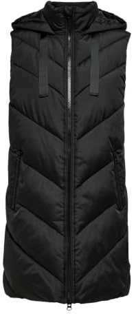 Jdyskylar OTW Noos Padded Hood Waistcoat, Negro/Detalles: negro, XXS