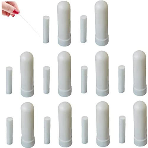 Lipfer 10pcs Ätherisches Öl Aromatherapie Leere Naseninhalatorrohre, Leere Naseninhalatoren Für Ätherische Öle