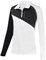 Black Crevice Damen Zipper Funktionsshirt, schwarz/weiß, 38