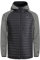 JACK & JONES Veste matelassée légère pour homme, Noir/W Gris mélangé, XXL