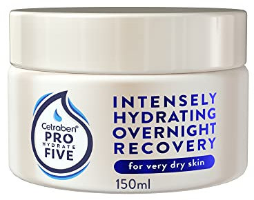 Cetraben Pro Hydrate Five Body Moisturizing Overnight Recovery 150ml with Ceramides and Vitamin B5, Perfect for Dry Skin, Vegan Friendly, Cruelty Free