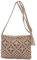 TeeYee Damen Exotisch Geflochtene Umhängetasche Strandtasche Retro Handtasche mit Quaste für Freizeit Urlaub grau