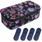 ALLCAMP Sac isotherme à insuline organiseur portable pour médicaments pour diabétiques avec 4 blocs réfrigérants doublure isolante et porte-stylo Fleurs