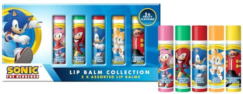 sMania Lip Balm Set 5pk - Fruity Scented Lip Balm Flavour Set - Included - Lip Balm Strawberry Flavour - Lip Balm Apple - Lip Balm Cherry - Lip Balm Orange & Lemon - Please Do Not Eat