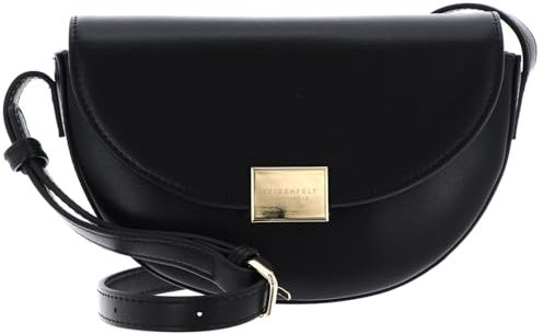 Seidenfelt Ellanda Sadle - Umhängetasche 21 cm black/gold