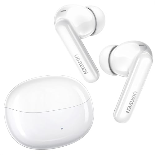UGREEN HiTune T3 Pro Bluetooth 5.4 - Auriculares con cancelación activa de ruido, 4 micrófonos ENC Clear Call Headsets, 30 horas de reproducción USB C, carga rápida, IPX5 impermeable, conexión