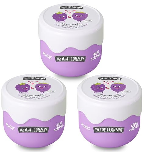 The Fruit Company - Crema Corpo Moras Effetto Seta con olio di avocado. Formula vegana e cruelty free. 200 ml (3 pz.)