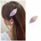 Dervivea Barrette Feuille En Tissu Barrette Brodée Feuille Pince À Cheveux Violette Pince À Cheveux Latérale Pince À Cheveux Feuilles Coiffure Pince À Cheveux Plantes Accessoires Décoratifs