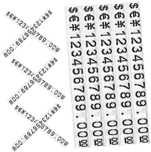 SEWACC 20stücke Preisdisplay Würfel Anpassbare Preisschilder Für Schmuck Lebensmittel Und Bekleidung Transparente Kunststoff-preisschilder Für Effektive Produktpräsentation