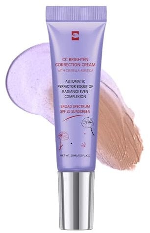 CC Cream Dull Correct - CC Creme Automatische Teintperfektionspflege mit Centella Asiatica - Korean Make Up Fondation mit LSF 25 - Verbessert den Teint & Spendet Feuchtigkeit - Wasserfest & Langlebig