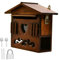 LYUCAYHQ Boîtes aux Lettres en Bois pour L'extérieur, Boîte aux Lettres Verrouillable Rustique Vintage et Étanche à La Pluie, pour La Décoration de La Maison, du Bar Et de La Maison