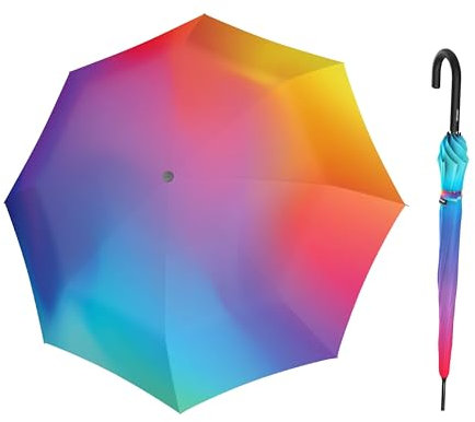 Knirps Damen Stockschirm A.760 Automatik Rainbow