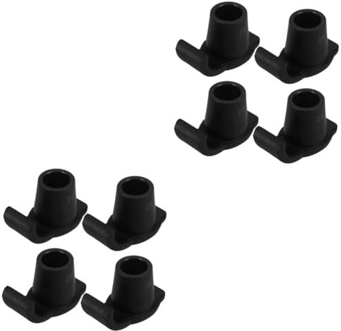 TOVINANNA 2 Sätze Älterer Wanderer Schnee Gehstock Gehwagen-ski Himmel Walker-skigleiter Wasserski Schwarze Skimaske Gehhilfen Gleiten Antihaftbeschichtete Gleitfüße Nylon Black 4 Stück * 2