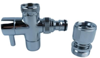 Fenteer -Deberter -Ventil -Werkzeuge vielseitiger Messing 55/64 bis 15/16 Adapter Waschbecken Spüle Schlauchanschluss für Gartendusche