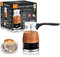 Cafetera Eléctrica 600W 500ml – Cafetera Turca, Griega y Moka Italiana de Cristal, Express de Café Oriental, Acero Inoxidable, Antisecado, para Hogar, Oficina, Camping, Viajes y Regalo