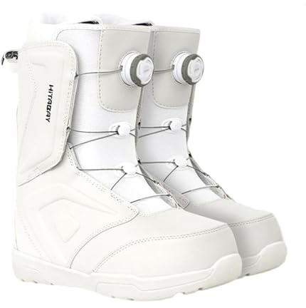 Snowboardstövlar till herr snowboardstövlar för kvinnor All Mountain Freeride Freestyle snabbsnörning system mjuk stövel tjock och varm bekväm passform färg svart/vit storlek 36–45
