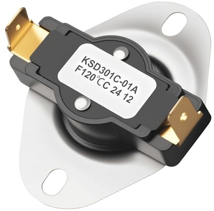 2511F002-201 - Interruptores de termostato de disco de presión de repuesto eficaces para ventiladores de estufa de leña, hornos de suelo, hornos, interruptores de límite de temperatura