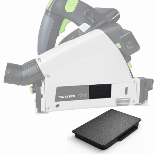 Sintrix Fab Staubabdeckung für Blattwechselöffnung kompatibel mit Festool TS 55 R Tauchsäge – Absaugdeckel verbessert Staubabsaugung bei Säge mit Führungsschiene, werkzeuglose Montage
