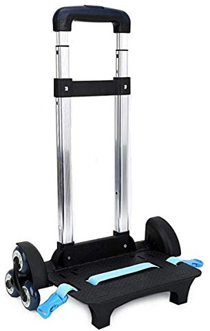 Carrello per zaino - Carrello con ruote Carrello in alluminio per carrello senza rotelle Lega di alluminio (blu, 6 ruote)