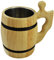 TAZZA DI BIRRA IN LEGNO DI QUERCIA, BOCCALE CON COPERCHIO, MOLTO SOLIDO, FESTA DI PAPÀ, NATALE, REGALO, 0.5L /M12