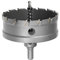 sourcing map Scie Cloche Carbure Trépan Scie à Trou 90mm Diamètre de Coupe pour Acier Inox Feuille Métal avec Limite Étape
