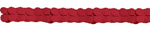 PARTY DISCOUNT Girlande aus Papier, rot, 365 cm