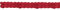 PARTY DISCOUNT Girlande aus Papier, rot, 365 cm