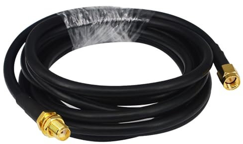 YILIANDUO Câble d'extension d'antenne SMA 50 ohms SMA mâle vers femelle à faible perte RG58 coaxial adapté à l'antenne d'équipement SDR, radio amateur, antenne WiFi 3G 4G LTE, ADS-B, GPS