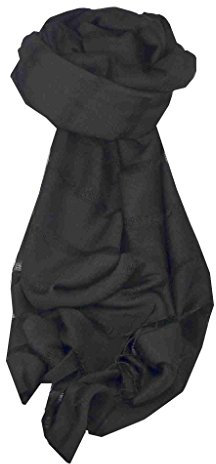 Pashmina & Silk Für Männer Seidentuch Lange Vietnamesisch Hue Black