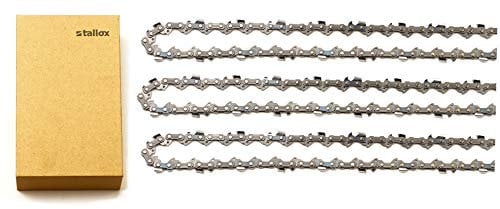 3 catene per seghe Tallox 3/8 «1,3 mm 57 TG, spada da 40 cm, compatibili con DOLMAR, ECHO, EINHELL, HITACHI e altri, ottimizzate per dispositivi a batteria