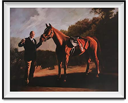 Tony Sopran und Pie-O-My Pferd Malerei Poster 28 x 43 cm