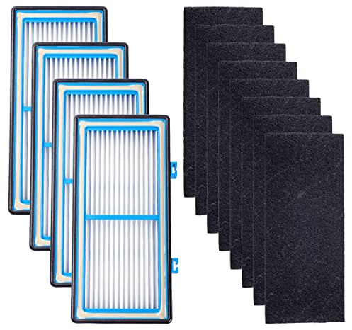 Ying-ti Lot de 4 filtres HEPA + 8 filtres à charbon pour filtre à air Holmes AER1 de remplacement pour HAPF30AT et HAP242-NUC