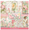 Stamperia International SBBS73 Scrapbooking Small 10 Sheets CM 20, 3x20, 3 (8 X8) -Rose Perfume, Multi Color, X20, 20.3 x20.3 cm