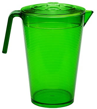 OMADA Design Samba - Jarra de 2,1 L con tapa, irrompible, para exterior, con vertedor, línea Samba