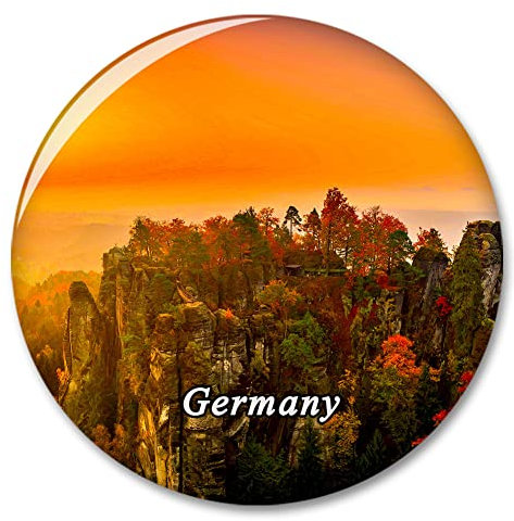Deutschland Bastei Elbe Sandstein Berge Kühlschrank Magnet Deko Magnet Aufkleber Reise Souvenir Sammlung Tourist Stadt Geschenk Whiteboard Küche