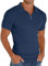 Sailwind Herren Polo Shirts Mit Reißverschluss Klassisch Stretch Sommer T-Shirts Für Herren Schmale Passform Freizeit- Und Arbeitskleidung (Blau, L)